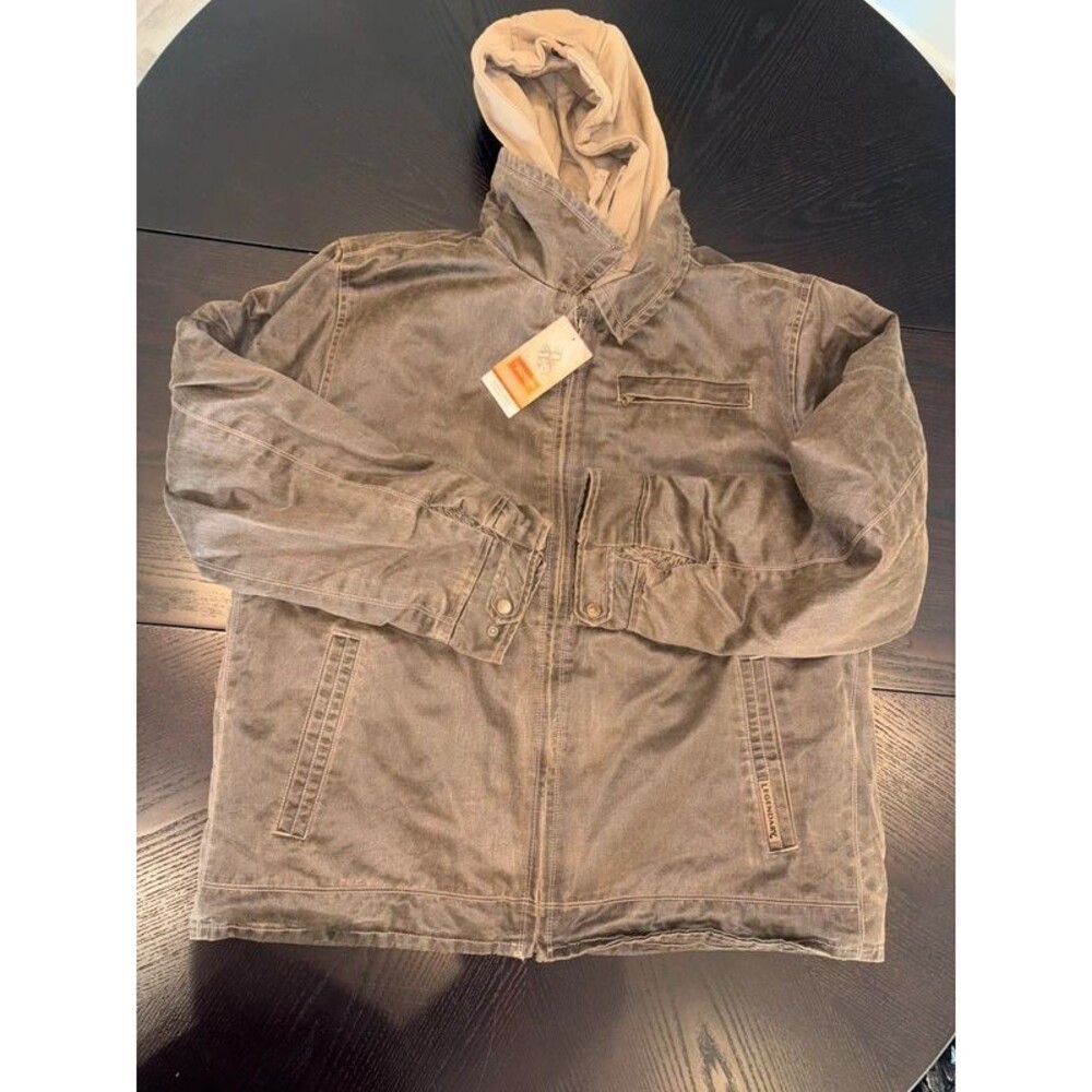 Nwt Legendary Whitetails Men's Dakota Waxed Cotton Hooded Jacket Sz XL